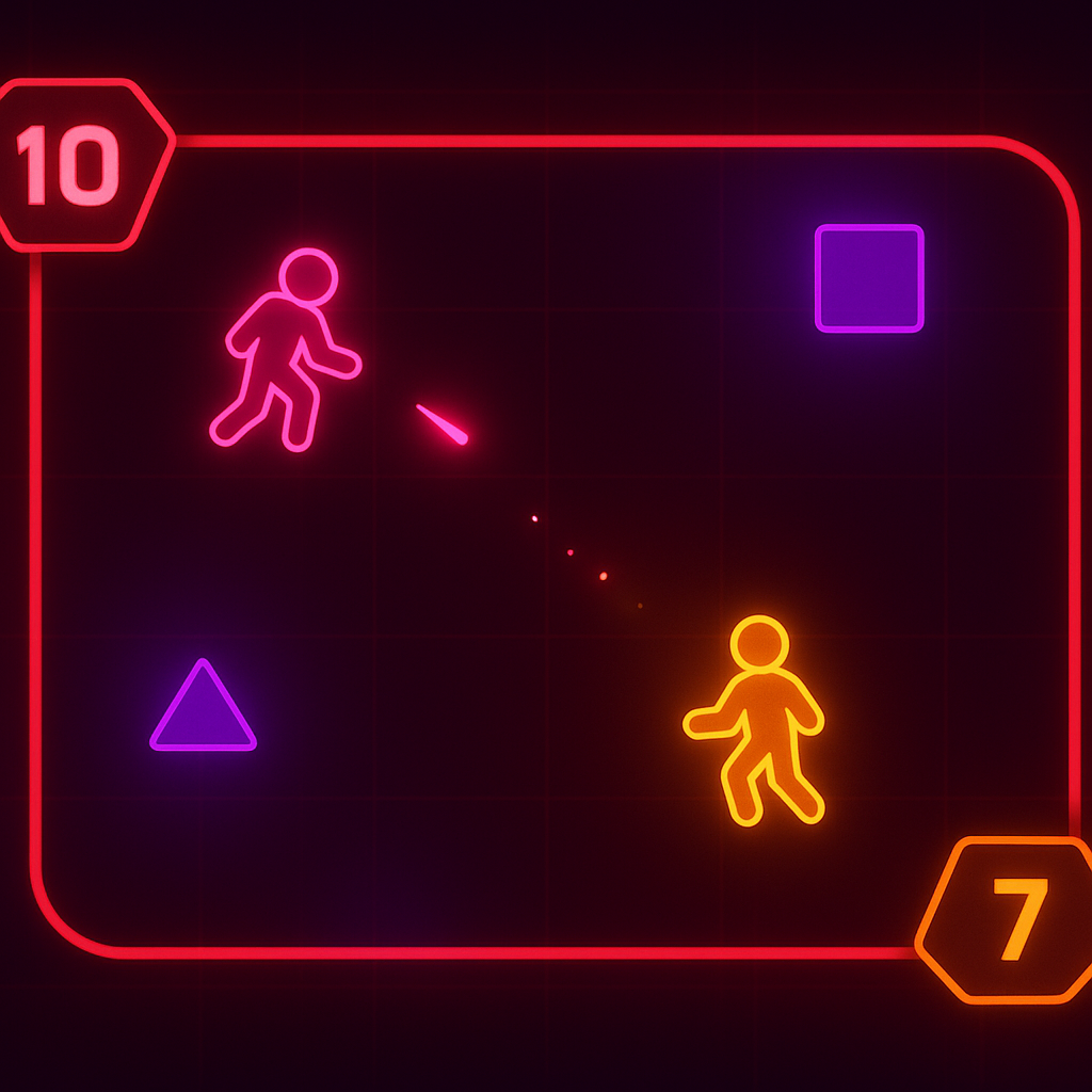 Screenshot: asymmetric arena